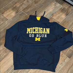 Michigan Go Blue Men's Navy Sweatshirt